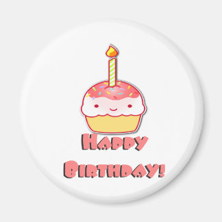 Aimant Joyeux Cupcake d'anniversaire