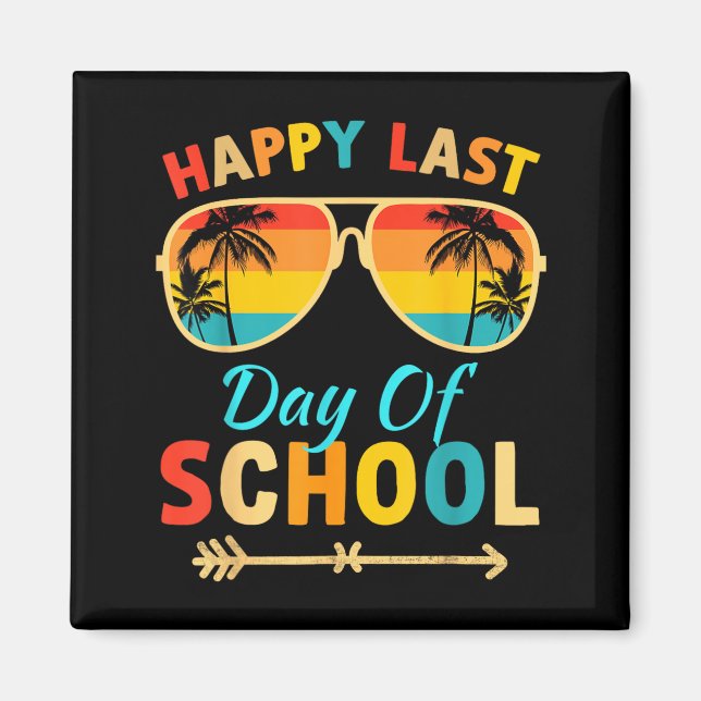 Aimant Joyeux Dernier Jour D'École Bonjour L'Été Élèves E (Devant)