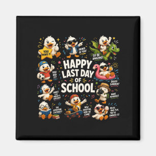Aimant Joyeux Dernier Jour D'École Professeur Fou Goupil 