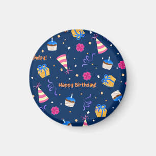 Aimant Joyeux design de célébration d'anniversaire