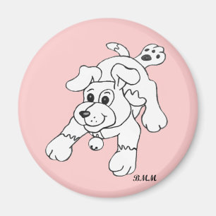 Aimant Joyeux dessin au crayon de charbon de bois