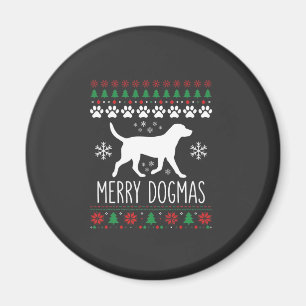 Aimant Joyeux Dogmas Noël Chien Vecteur