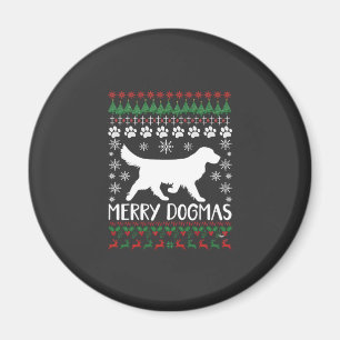 Aimant Joyeux Dogmes Chien Flocon de Neige Sale Sweat de