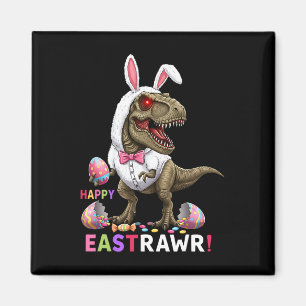Aimant Joyeux Eastrawr T Rex Dinosaure Pâques Lapin Bonbo