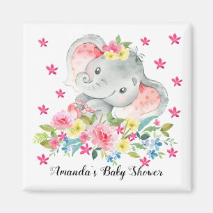 Aimant Joyeux Elephant Baby Girls Douche Favoriser