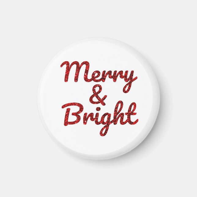 Aimant Joyeux et Lumineux Noël (Devant)