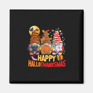 Aimant Joyeux Hallothanksmas Amoureux des Gnomes Hallowee