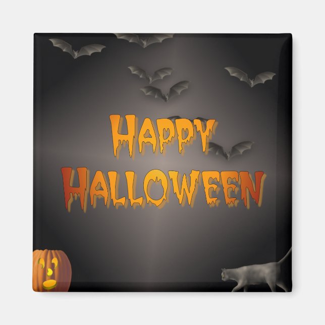 Aimant Joyeux Halloween (Devant)