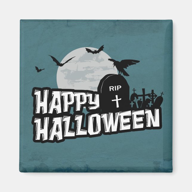 Aimant Joyeux Halloween (Devant)