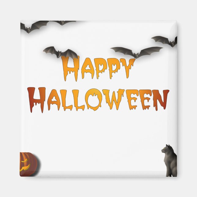 Aimant Joyeux Halloween (Devant)