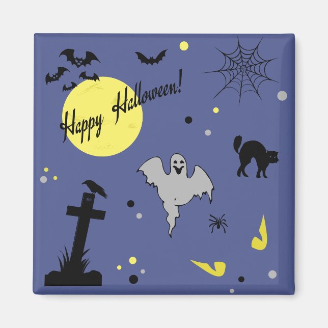 Aimant Joyeux Halloween (Devant)