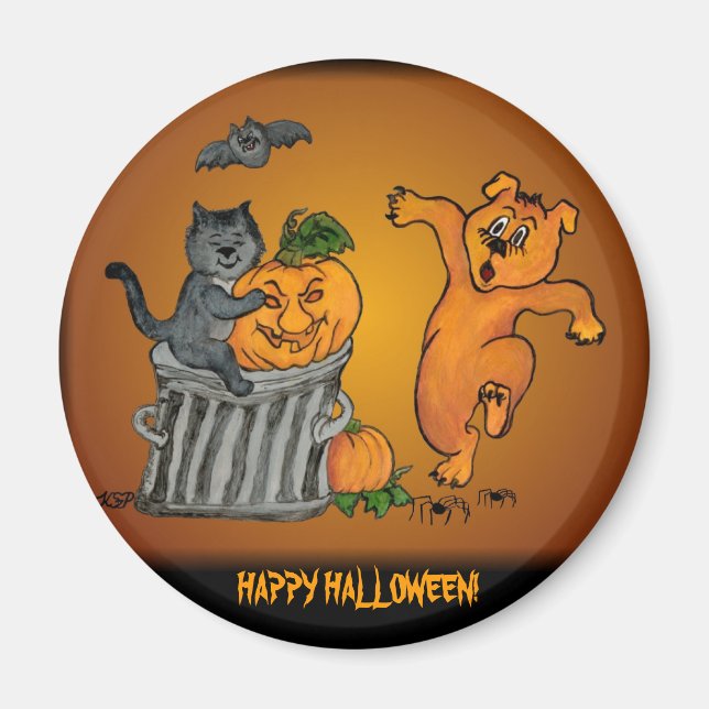 Aimant Joyeux Halloween ! 5 (Devant)