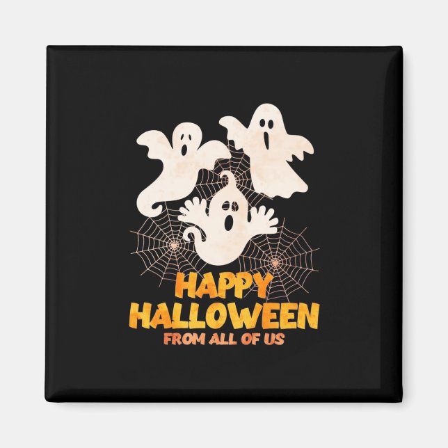 Aimant Joyeux Halloween de nous tous (Devant)