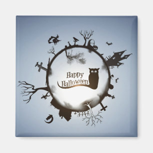 Aimant Joyeux Halloween Éffrayant Thème