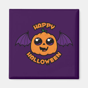 Aimant Joyeux Halloween Kawaii Citrouille Éffrayante Cute