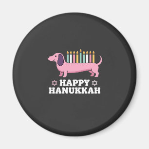 Aimant Joyeux Hanukkah chien teckel