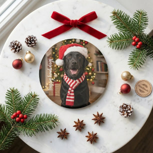 Aimant Joyeux Howlidays Labrador noir joyeux