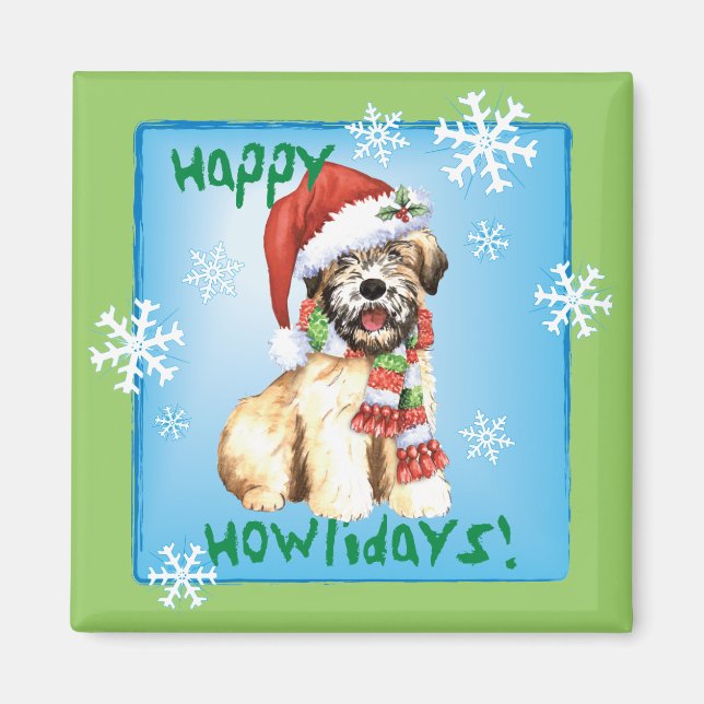 Aimant Joyeux Howlidays Wheaten (Devant)