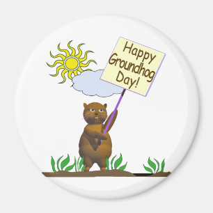 Aimant Joyeux Jour de la marmotte