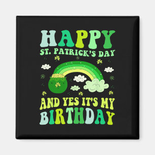 Aimant Joyeux Jour de la Saint Patrick Anniversaire Saint