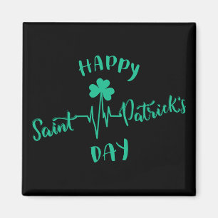 Aimant Joyeux Jour de la Saint Patrick Shamrock d'impulsi