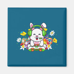 Aimant Joyeux jour de Pâques Lapin Œuf Garçons Filles Enf