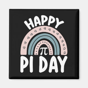 Aimant Joyeux Jour de Pi Boho Rainbow Math Mathématique M