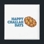 Aimant Joyeux Jours de Challah Chanukah Hanoukka Pain Pai<br><div class="desc">Il présente une illustration originale d'une miche de pain d'allah, avec HAPPY CHALLAH DAYS en police bleue. Idéal pour les cadeaux Hanoukka ! Cette illustration de vacances est également disponible sur d'autres produits. Ne vois-tu pas ce que tu cherches ? Vous avez besoin d'aide pour la personnalisation ? Contactez Rebecca...</div>