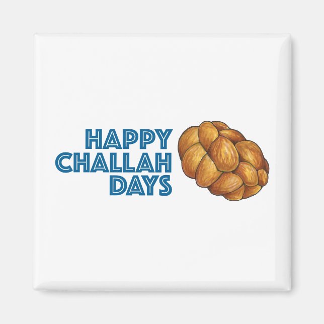Aimant Joyeux Jours de Challah Chanukah Hanoukka Pain Pai (Devant)
