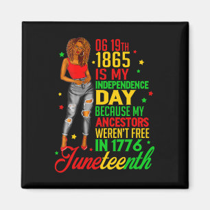 Aimant Joyeux JunetDix Est Ma Fête De L'Indépendance Libr