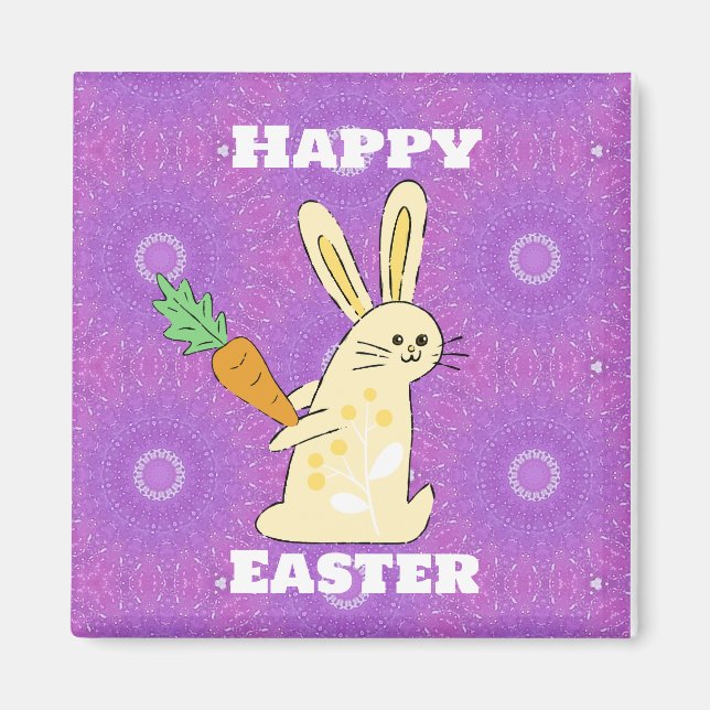 Aimant Joyeux lapin de Pâques (Devant)