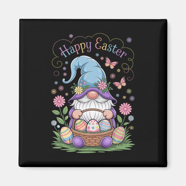 Aimant Joyeux lapin de Pâques Gnome Hug Oeufs de Pâques G (Devant)