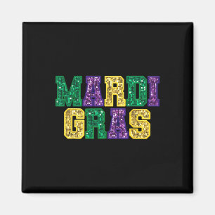 Aimant Joyeux Mardi Gras Carnaval Fat Mardi Fleur De Lis