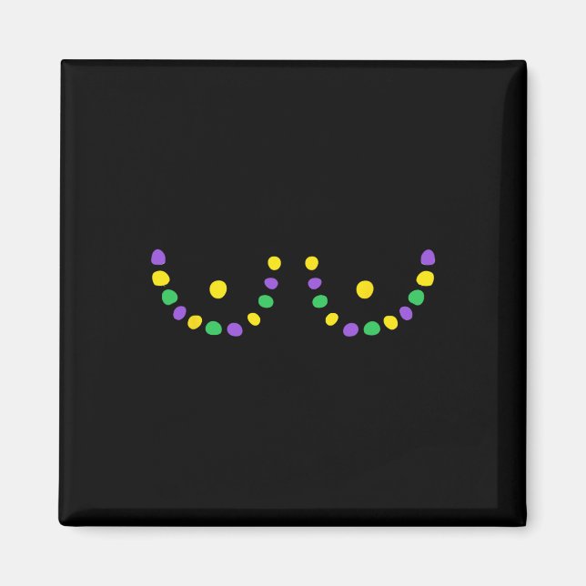 Aimant Joyeux Mardi Gras Drôle  (Devant)