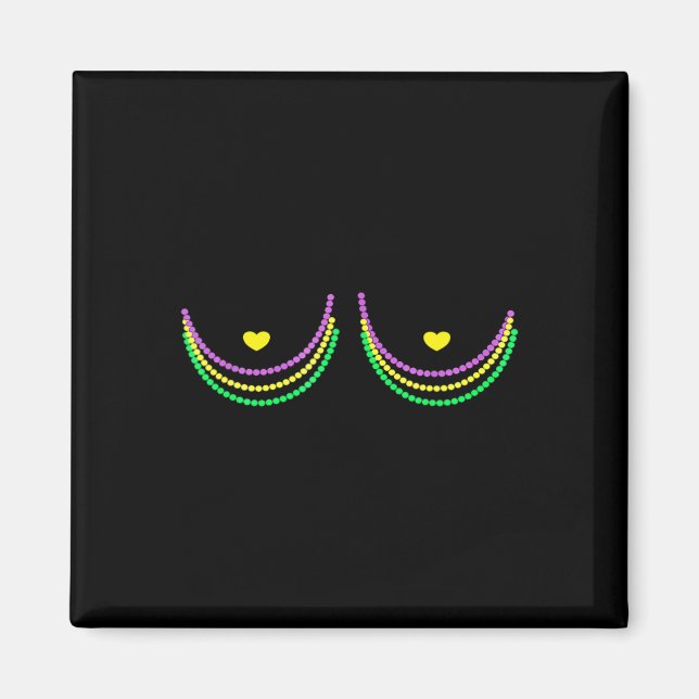 Aimant Joyeux Mardi Gras Funny Mardi (Devant)