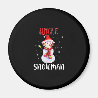 Aimant Joyeux Noël 2020 Oncle Snowman En Masque Pajama