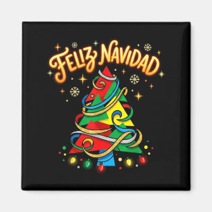 Aimant Joyeux Noël Arbre de Noël Espagnol Coloré