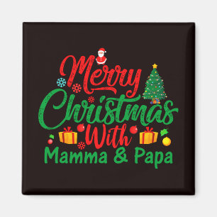Aimant Joyeux Noël avec Mamma et Papa-42705