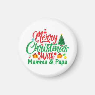 Aimant Joyeux Noël avec Mamma et Papa-42705