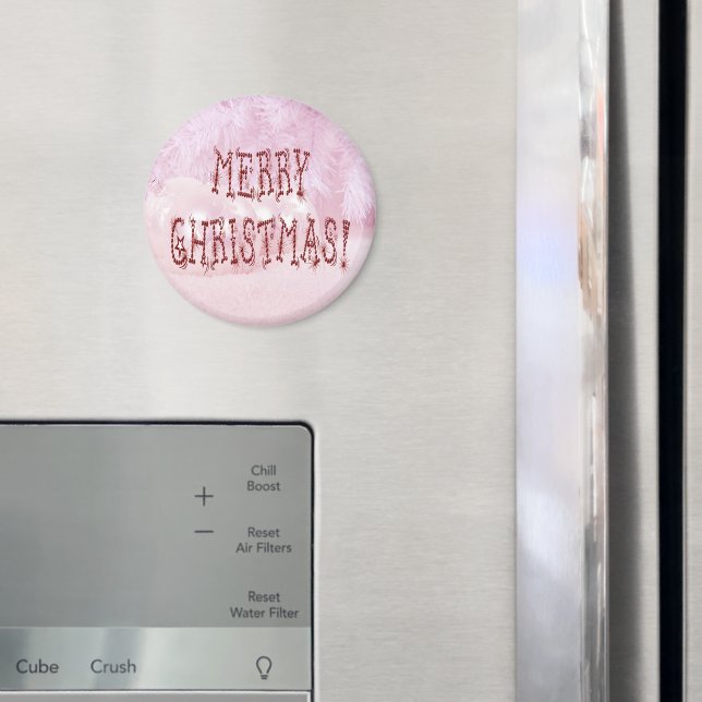 Aimant Joyeux Noël Bauble et Stars Police (In situ (réfrigérateur))