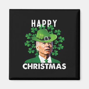 Aimant Joyeux Noël Confus Drôle Joe Biden St Patric