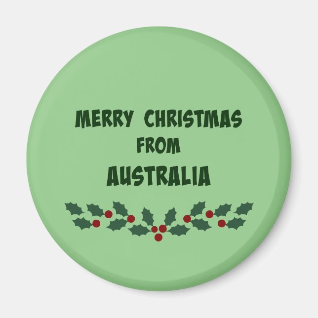 Aimant Joyeux Noël d'Australie (Devant)