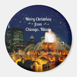 Aimant Joyeux Noël de Chicago,