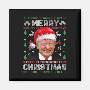 Aimant Joyeux Noël Donald Trump Père Noël Famille Noël Ug