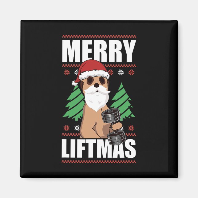 Aimant Joyeux Noël Force de Noël Entraînement Amusant Bo (Devant)