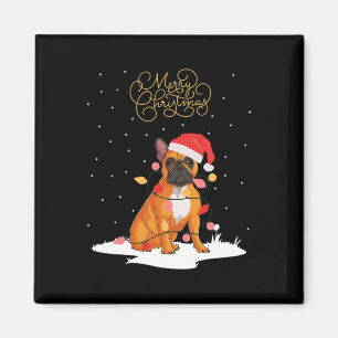 Aimant Joyeux Noël Fun Noël Noël Chien de taule français