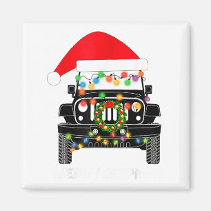 Aimant Joyeux Noël Jeepmas Guirlande de Renne Noël 
