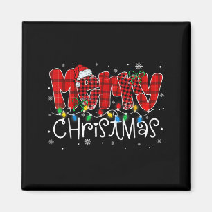 Aimant Joyeux Noël Lumières Noël Noël Chapeau Noël Match 