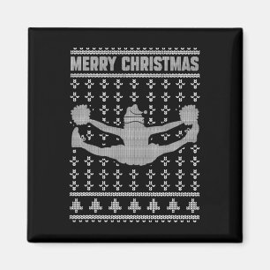 Aimant Joyeux Noël Menant la fille amoureuse de Noël moch