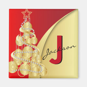 Aimant Joyeux Noël Monogramme